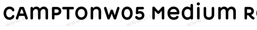 CamptonW05 Medium Re字体转换